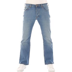 Lee Heren Jeans Broeken Denver bootcut Fit Blauw 34W / 34L Volwassenen Denim Jeansbroek
