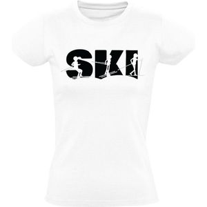 Ski Dames T-shirt | wintersport | skien | Wit