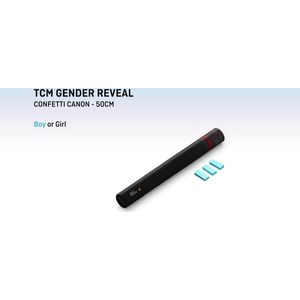 Gender reveal confetti - 50cm - licht blauw