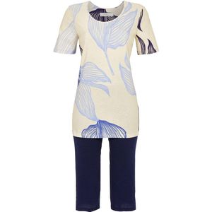 Ringella pyjama blauwe bladeren - Beige - Maat - 42