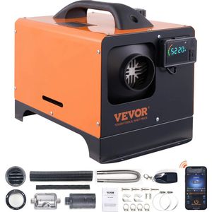 Kachel - Heater - Elektrische kachels - Auto verwarming - Warmte of verkoeling - Voor Auto, Vrachtwagen en Boot - 5 kw - 12V - Met Geluiddemper - Met Afstandsbediening