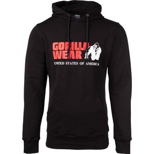 Gorilla Wear Classic Hoodie - Zwart - XL