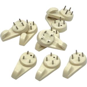 TQ4U Schilderijhaak met nagels - Nylon - 10 stuks