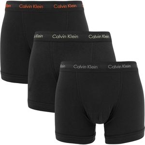Calvin Klein - Heren Onderbroeken 3-Pack Boxers - Zwart - Maat M