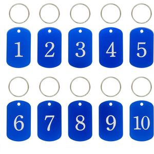 Aluminium Gegraveerde Nummerlabels en Sleutelhangers Set - Personaliseerbare ID Tags - Sleutel Organisator - Duurzame Nummerlabels - Sleutelhanger Set met Gravure
