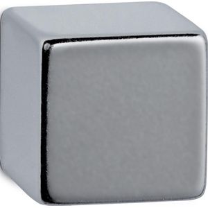 Maul Neodymium magneet (b x h x d) 15 x 15 x 15 mm dobbelsteen Zilver 1 stuk(s) 6169396
