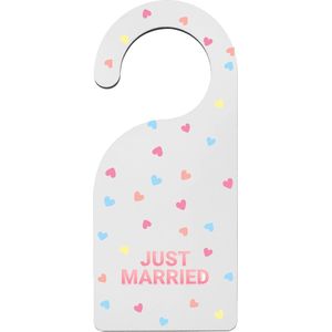 Deurhanger Just Married - Bruiloft - Cadeau - Huwelijk - Huwelijkscadeau
