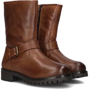 Omoda 16042 Biker boots Dames - Cognac - Maat 40