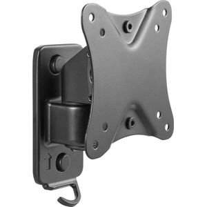 Deltaco ARM-0371 Vlakke Muurbeugel - Slim Wall Mount - 13' tot 27' Beeldschermen - zwenk- en kantelbaar- Zwart