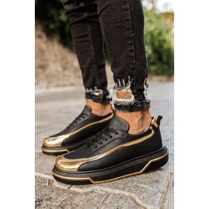 Chekich Heren Sneaker - goud - zwart - schoenen - CH041 - maat 42