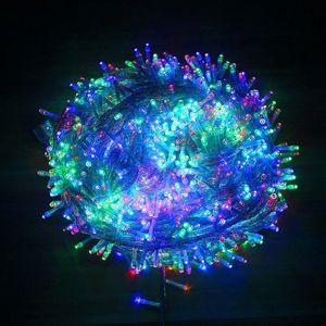 Lichtsnoer 100 LED Multicolor • LED • 10 Meter • Sfeerverlichting • Kerstlampje • Kerstverlichting • Kerstlampjes • Kerst LED • Kerst • Strip Kerst 20 LED's • Kerst