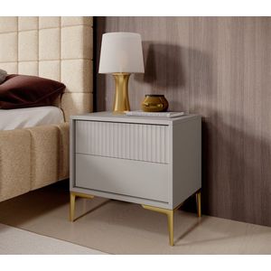 Meubella - Nachtkastje Five - Beige - 54 cm