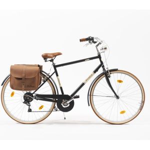 Cityfahrrad MALAGUETA 28 inch Man, zwart