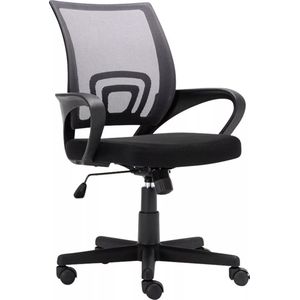 In And OutdoorMatch Luxe bureaustoel Alek - Zwart - Op wielen - 100% polyester - Ergonomische bureaustoel - In hoogte verstelbaar - Voor volwassenen