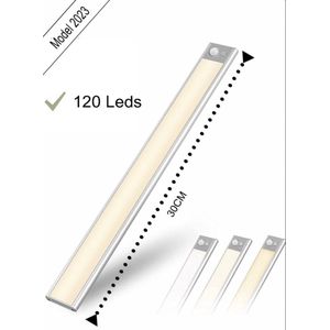 Led lamp - Led - 30 cm-120 Leds -3 standen -accu-oplaadbaar-warm licht, koud licht, fel licht - Opladen USB C