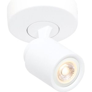 Witte spot Razza | 1 lichts | zwart | metaal | Ø 11 cm | eetkamer / woonkamer / slaapkamer lamp | modern / stoer design