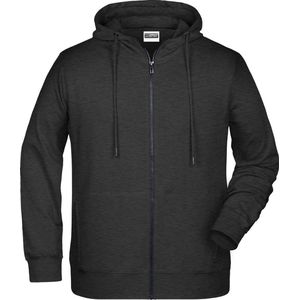 James and Nicholson Heren Basisrits Hoody (Zwarte Heide)