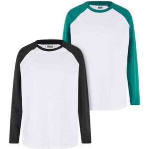 Urban Classics - Organic Oversized Raglan 2-pack Kinder Longsleeve shirt - Kids 158/164 - Multicolours