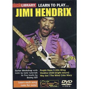 Roadrock International Lick Library - Jimi Hendrix Learn to play (gitaar), DVD - DVD / CD / Multimedia: E - F
