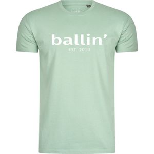 Ballin Est. 2013 - Heren Tee SS Regular Fit Shirt - Groen - Maat S