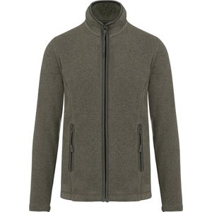 Kariban Microfleece met rits dames K907 - Green Marble Heather - L