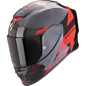 Scorpion Exo R1 Evo Carbon Air Rally Black-Red 2XL - Maat 2XL - Helm