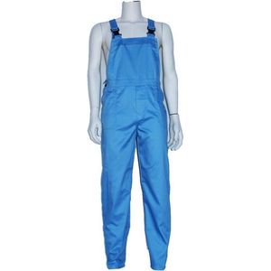 Yoworkwear Tuinbroek polyester/katoen hemelsblauw maat 152