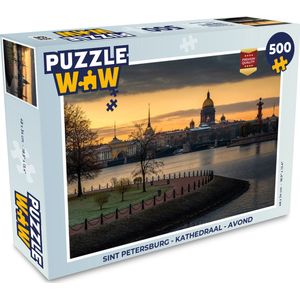 Puzzel Sint Petersburg - Kathedraal - Avond - Legpuzzel - Puzzel 500 stukjes