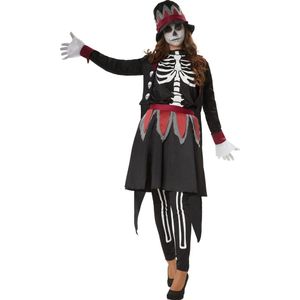dressforfun - Griezelige Skull Lady M - verkleedkleding kostuum halloween verkleden feestkleding carnavalskleding carnaval feestkledij partykleding - 302413