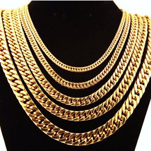 ICYBOY Massieve Klassieke Gouden Heren Ketting - verguld - Lengte 50 cm - Dikte 6 mm - Lobster Iced Out Cuban Chain