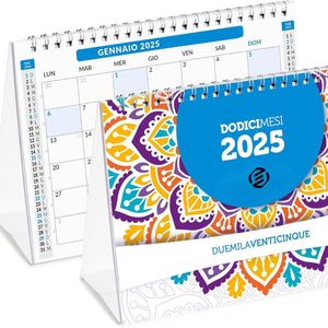 Equivera Bureaukalender 2025 - Gezinsplanner - Kalender - Weekplanner - Weekoverzicht - tot 18 Maanden