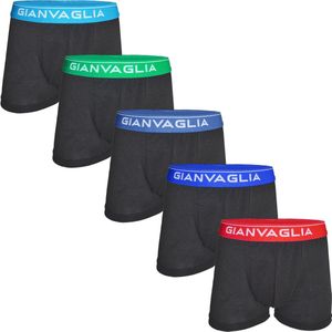 Gianvaglia jongens boxershorts 5-Pack Black Colour - 116