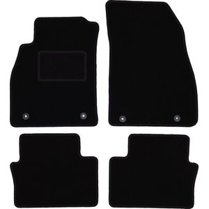 Zwarte veloursmatten voor: Opel Insignia A sedan, stationwagen, grand tourer, liftback (2008-2017)