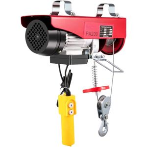Elektrische hijskraan takel - Met afstandsbediening - Lier - Kabeltakel - 100/200KG - Garage lier - 12m hefhoogte