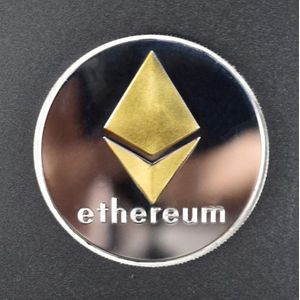 Ethereum ETH Munt | Met Plastic Doosje | Goud & Zilver