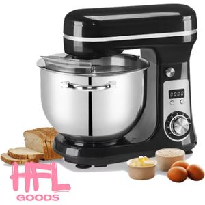 HFL Goods - Keukenmixer - Keukendeeg Kneeder Machine - 6 Liter - Zilver