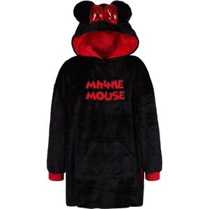 Zwart-rood, meisjes sweatshirt - Minnie Mouse / 152-170