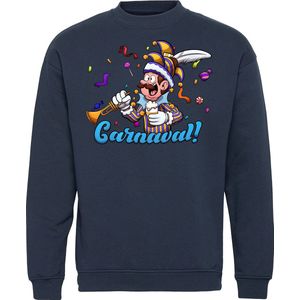 Sweater Carnavalluh | Carnaval | Carnavalskleding Dames Heren | Navy | maat L