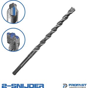 PROFAST - SDS-PLUS 2 Snijder - 4 stuks - Hamerboor 13x160/110 - Extreem belastbaar