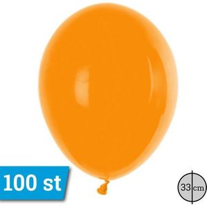Latex ballonnen 33cm 100 stuks Oranje Pastel GT110/5