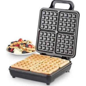 Royal Swiss - Wafelijzer -  Waffle maker (4 waffles)  -  4 persoons  - 1200w