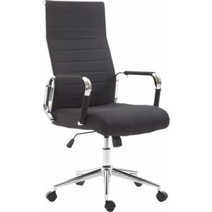 In And OutdoorMatch Luxe Bureaustoel Iris Kian - Stof - Zwart - Op wielen - Ergonomische bureaustoel - Voor volwassenen - In hoogte verstelbaar