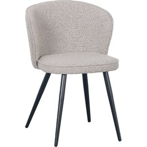 Lucy’s Living Luxe Eetkamerstoel RIVER Grijs – ø 53x56x78 cm – hotel chique - binnen – meubilair – meubels – stoelen – wonen – interieur