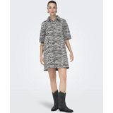 ONLY - ONLGRY SS ZEBRA DRESS DNM SIK - Meisjes