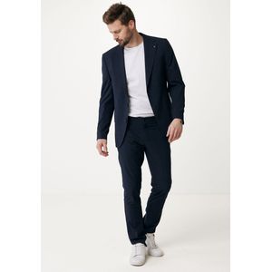 Single Breasted Checked Blazer Mannen - Navy - Maat 48