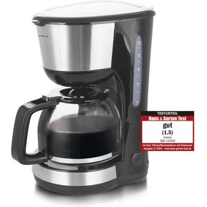 Emerio Koffiezetapparaat - 1,25L - automatisch. Afsluiting - Filterkoffiezetapparaat - Zilver - Zwart