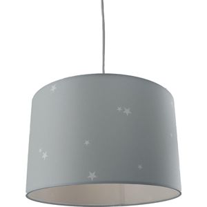 Olucia Stars - Kinderkamer hanglamp - Blauw/Wit - E27