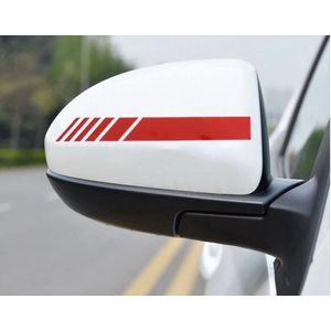 stickers voor autospiegel - Stickers voor autospiegels recht/links -  Zijspiegel Auto Body sticker - Auto decoratie - Auto Stickers - Customizing - Rood