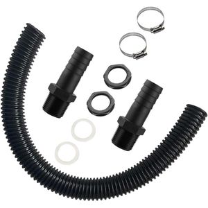 Regentonverbindingsset - 50 cm slang - 2 stuks