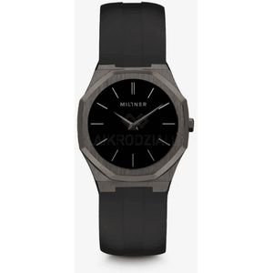 Millner Spaanse merk horloge voor dames - vrouwen - ZWART kleur leren armband - polshorloge - design - Oxford S Sport Sand